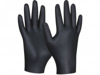 Rukavice nitril XL černé nepudr 100ks